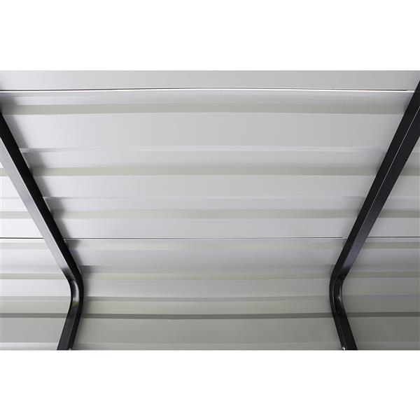 Arrow Steel Carport -12' x 20' x 7' - Black/Charcoal