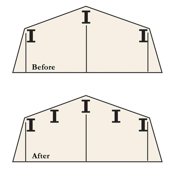 Arrow Roof Strengthening Kit for 6-ft x 5-ft and 8-ft x 6-ft