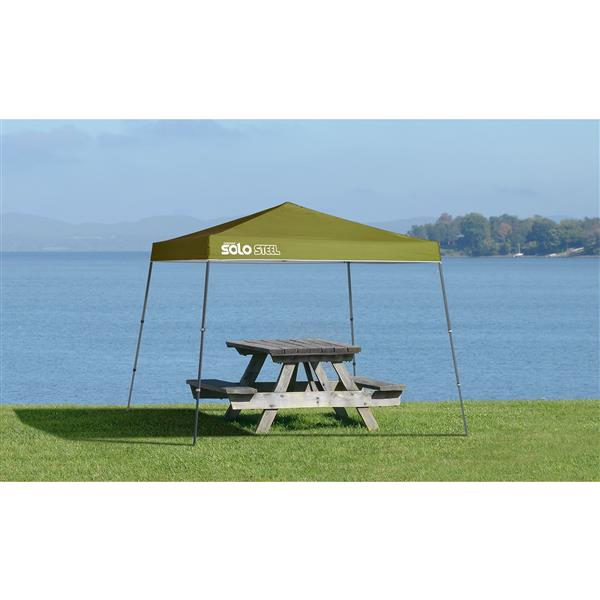 Quik Shade Solo Steel® Slant Leg Canopy - 11-ft x 11-ft - Olive