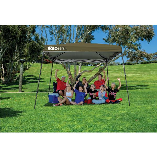 Quik Shade Solo Steel® Slant Leg Canopy - 11-ft x 11-ft - Olive