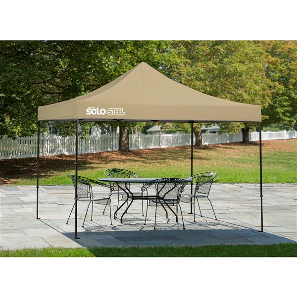 Quik Shade Solo Steel® Straight Leg Canopy - 10-ft x 10-ft  - Khaki