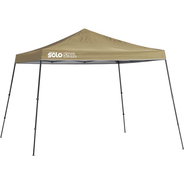 Quik Shade Solo Steel® Slant Leg Canopy - 11-ft x 11-ft - Khaki