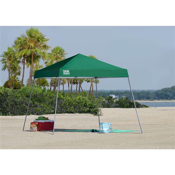 Quik Shade 10-ft x 10-ft Green Expedition Slant Leg Canopy