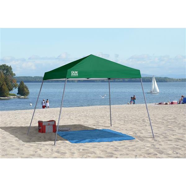 Quik Shade 10-ft x 10-ft Green Expedition Slant Leg Canopy