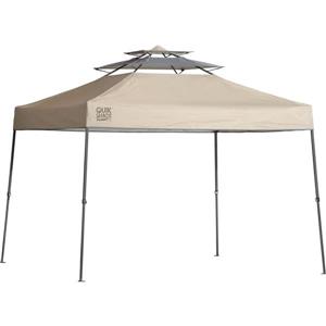 Quick Shade 10-ft x 10-ft Taupe Summit Straight Leg Canopy