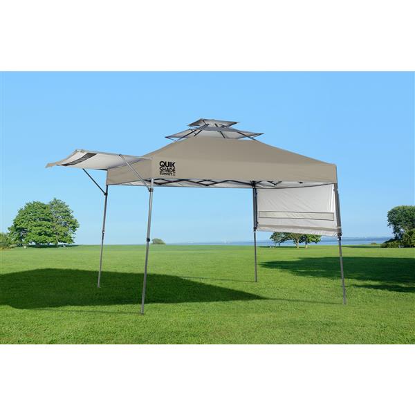 Quick Shade 10-ft x 17-ft Taupe Summit Straight Leg Canopy