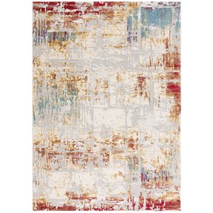 Tapis d'entrée Vogue de Rug Branch , 2 pi 2 po x 4 pi , multicolore
