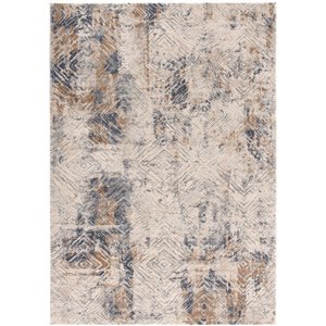 Rug Branch Contemporary Coastal  Navy Beige Indoor Area Rug - 6x9