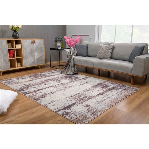 Rug Branch Vogue Modern Area Rug 2ft 8in x 4ft 8in Violet