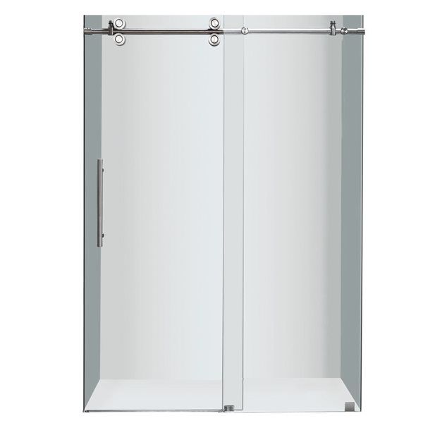 Turin Horizon Shower Door (10 mm) 48-in - Nickel