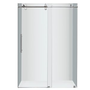 Turin Horizon Shower Door (10 mm) 48-in - Chrome