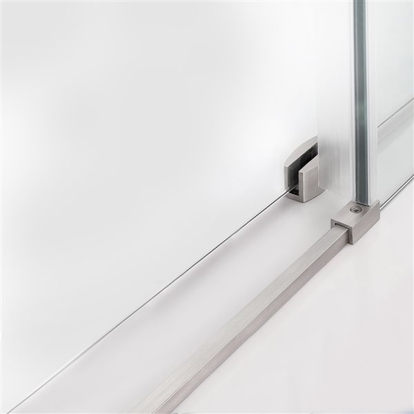 Porte de douche Vertiges par Turin 10 mm 36 x 60 po en nickel