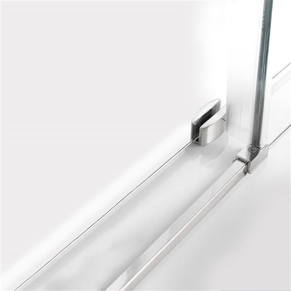 Porte de douche Vertiges par Turin 10 mm 36 x 48 po en chrome