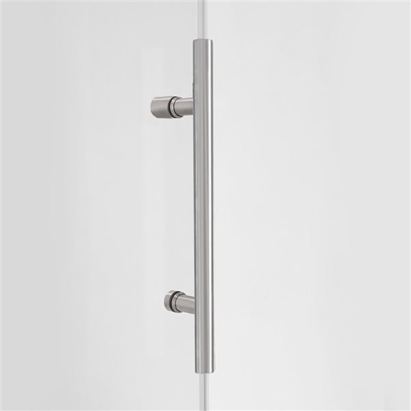 Porte de douche Vertiges par Turin 10 mm 36 x 48 po en chrome