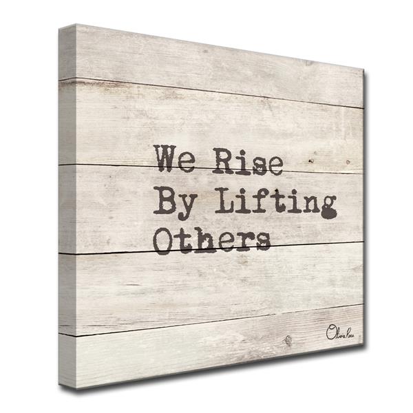 Ready2hangart Wall Art Inspirational Quote Canvas 20 In X 20 In Brown Vmor013 Gwc2020 Rona