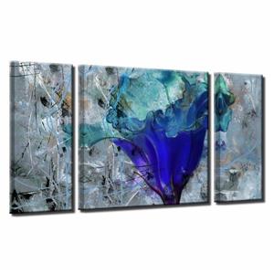Ready2HangArt Wall Art Abstract Petals Canvas 3-Panel Set - 30-in x 54-in