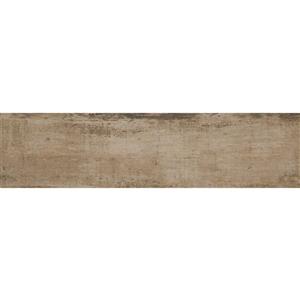 Mono Serra Group Porcelain Tile - 7-in x 24-in - Osaka Brown