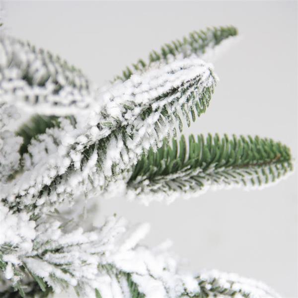 Northlight Noble Fir Artificial Christmas Tree - Integrated Snow - 7.5-ft - Unlit - Green