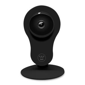Caméra de sécurité intérieure Dusco Slim compatible Wifi, HD 1080P, Vision nocturne, Noir
