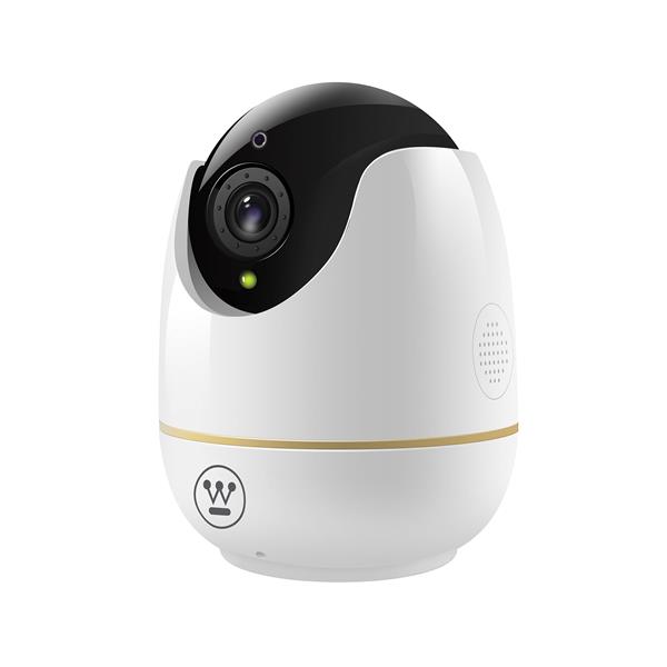 Dusco 360 Indoor Wi-Fi Pan and Tilt Security Camera - White - HD1080P - Motion Detection