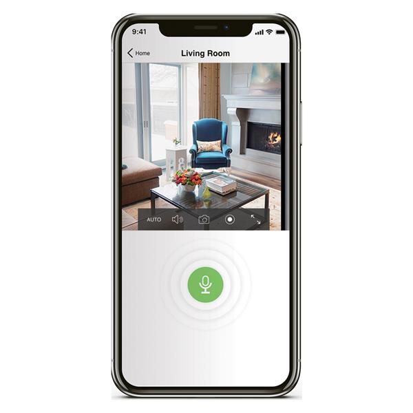 Dusco 360 Indoor Wi-Fi Pan and Tilt Security Camera - White - HD1080P - Motion Detection