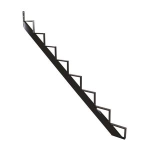 Pylex Collection 10 8-Step 7-1/2 x 9-1/16-In Black Aluminum Stair Riser - 1 riser only