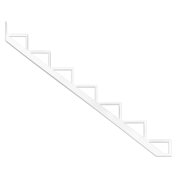 Pylex - 7-Steps Alu Stair Riser White-7 1/2-in x 9 1/16-in -1 riser only