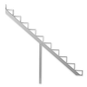 Pylex - 10-Steps Alu Stair Riser White-7 1/2-in x 9 1/16-in -1 riser only