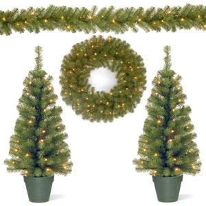 National Tree Co. Christmas Assortment with Battery Operated LED Lights