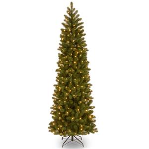 Downswept Douglas Pencil Fir Christmas Tree - 7.5-ft - Green
