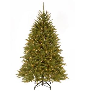 Dunhill® Fir Christmas Tree with Clear Lights - 6-ft - Green