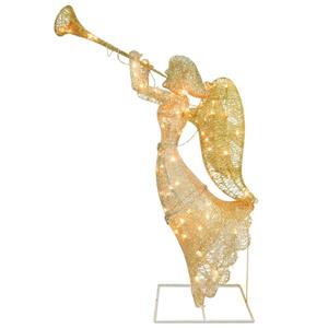 National Tree Co. Angel Christmas Decoration with LED Lights - 48" - Gold