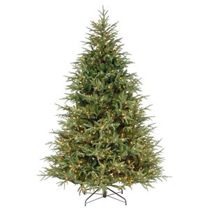 Frasier Grande Christmas Tree with Clear Lights - 7.5-ft - Green
