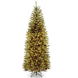 PowerConnect Kingswood® Fir Slim Christmas Tree with LED Lights - 7.5-ft