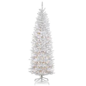 Kingswood® Fir Pencil Christmas Tree with Clear Lights - 6.5-ft - White