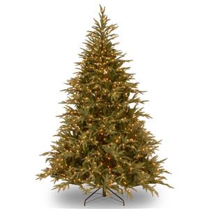 Frasier Grande Christmas Tree with Colour LED Lights - 7.5-ft - Green