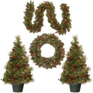 Christmas Assortment with Battery Operated LED Lights