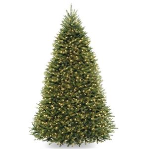 PowerConnect Dunhill® Fir Christmas Tree with LED Lights - 9-ft - Green
