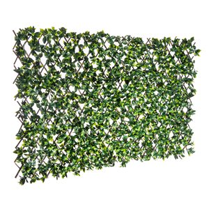 Treillis de saule extensible avec feuillage artficiel de Naturae Décor,  40 po x 80 po