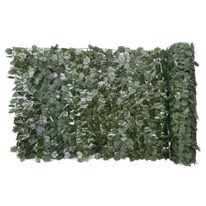 Écran d'intimité Naturae Décor, feuilles de lierre, 40 po x 96 po, vert