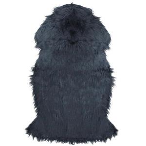 Northlight Furry Chic Faux Fur Area Rug - 2-ft x 3-ft - Stone Blue