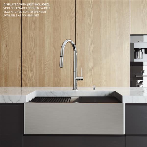 30" Oxford Flat Stainless Steel Single Bowl Sink