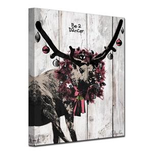 Ready2HangArt Wall Art Christmas Dancer Canvas 30-in x 40-in - Brown