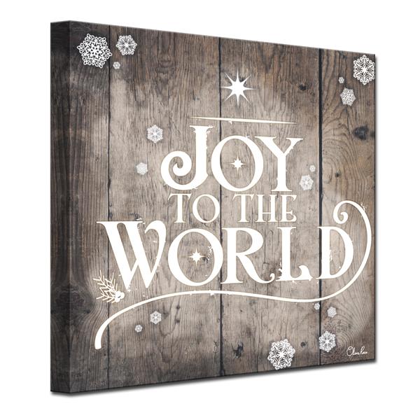 Ready2HangArt Wall Art Christmas Joy To World Canvas 20 In X 20 In   330692592 MainImage 001 L 