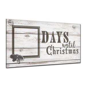 Ready2HangArt Wall Art Christmas Advent Calendar Canvas 16-in - Brown
