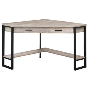 Monarch Corner Computer Desk - Taupe Reclaimed Wood - 48-in
