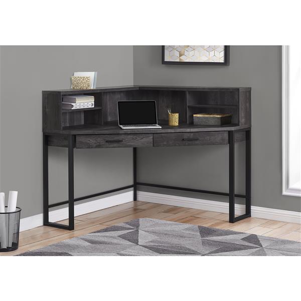 Monarch Specialties Monarch Corner Computer Desk Black Reclaimed