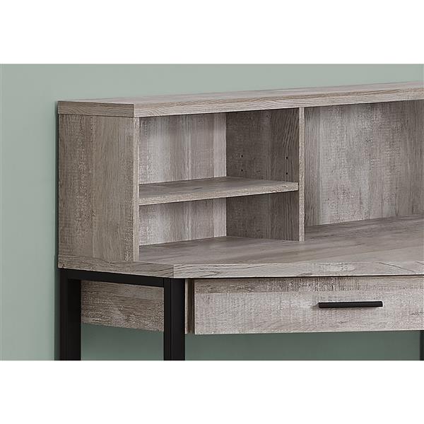 MONARCH SPECIALTIES Monarch Corner Computer Desk Taupe Reclaimed Wood