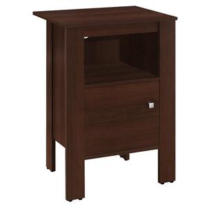 Monarch Accent or Night Table with storage - Cherry - 18-in x 17,25-in