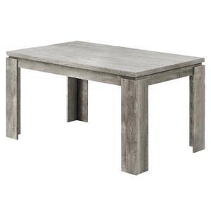 Monarch Dining Table - Grey Reclaimed Wood Look - 36-in X 60-in